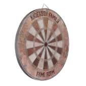  Roze Rustiek Dartbord (Voorkant Links)