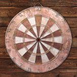 Roze Rustiek Dartbord<br><div class="desc">Een  stijl roze en bruin metallic dartboard. Ontworpen voor u door Blackberry Boulevard.</div>