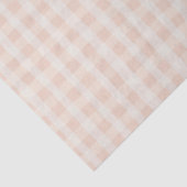 Roze rustieke Gingham Spring Farmhouse Tissuepapier (Detail)