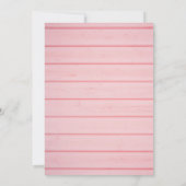 Roze Rustieke Houtgroen Eerste Heilige Communie Kaart (Achterkant)