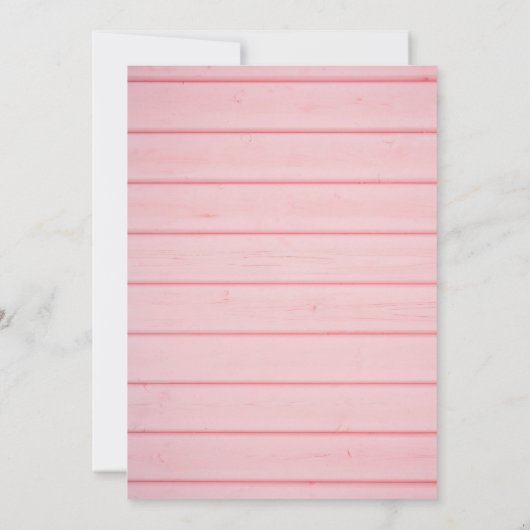 Roze Rustieke Houtgroen Eerste Heilige Communie Kaart (Achterkant)