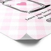 Roze Rustieke Ouderschapstips Pot Sign Baby Borrel Poster (Hoek)
