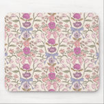 Roze rustieke strikken en bloesems muismat<br><div class="desc">Boho en rustieke mousepad met handgetekende illustratie van strikken en bloemen in roze en paarse kleuren.</div>