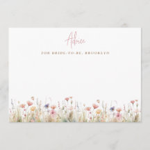 Roze Rustieke Wild Flowers Vrijgezellenfeest