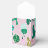 Roze Rustieke Zuidwesterse Cactussen Cactusplanten Bedankdoosjes (Geopend)