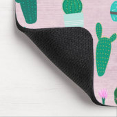 Roze Rustieke Zuidwesterse Cactussen Cactusplanten Muismat (Hoek)