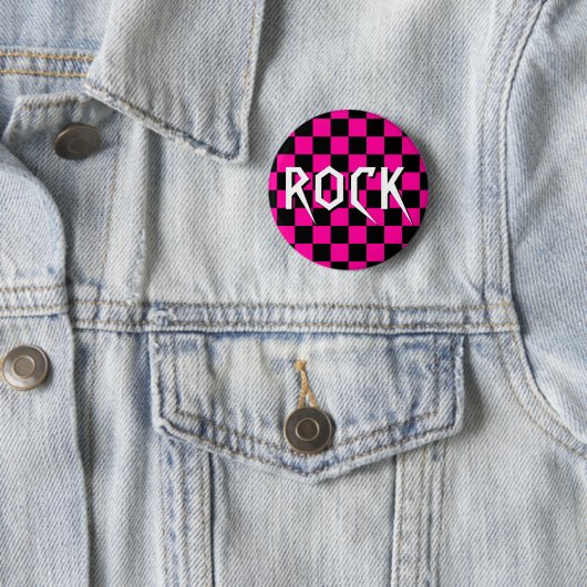 ROZE RUTJES ROCK SPELD RONDE BUTTON 5,7 CM (In situ)