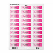 Roze Rythmic Gymnastiek Lint Etiket (Full Sheet)