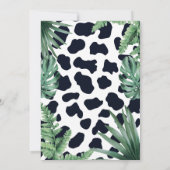 Roze Safari Dieren Wild Een 1e Verjaardag Kaart (Achterkant)