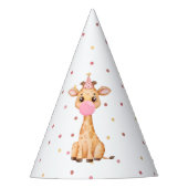 Roze Safari Oerwoud Dierendag Feesthoedjes (Voorkant)