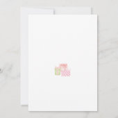 Roze Safari Oerwoud Oh Baby Baby shower Kaart (Achterkant)