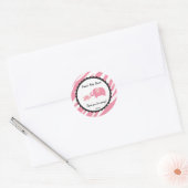 Roze Safari Olifant Sticker (Envelop)