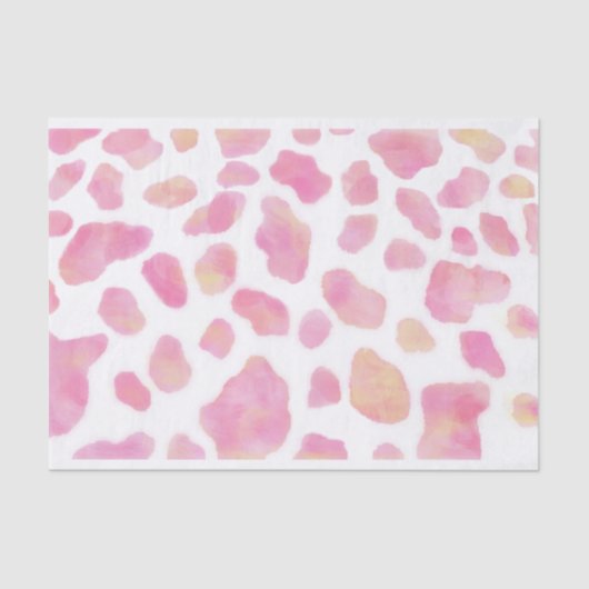 ROZE SAFARI - Roze Leopard Patroon Tissue Paper Tissuepapier (Voorkant)