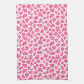 Roze Safari - Roze Leopard Print Theedoek (Verticaal)