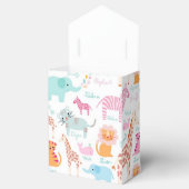 Roze Safari Thema Baby shower Bedankdoosjes (Geopend)