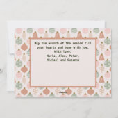 Roze Sage Boho Ornamenten Fotosjabloon Kaart (Achterkant)