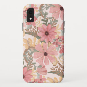Roze Sage Green Floral laat Waterverf Pattern Case-Mate iPhone Case