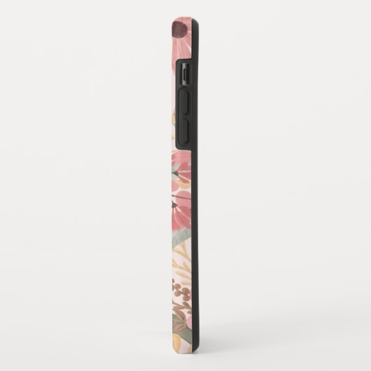 Roze Sage Green Floral laat Waterverf Pattern Case-Mate iPhone Case (Achterkant/links)