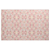 Roze Sage Green Floral laat Waterverf Pattern Stof (Fat Quarter)
