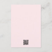 Roze Sage Romantische Waterverf Bloemenpioen Detai Informatiekaartje (Achterkant)