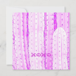 Roze Saguaro Cactus XOXO Foto Kunst Fun Kaart
