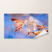 Roze Sakura Bloem Blauwe Lucht Bad Handdoek (Handdoek)