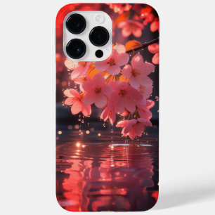 Roze sakura bloemen boven water Serene Spring Na Case-Mate iPhone 14 Pro Max Hoesje