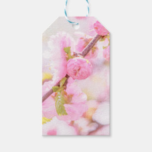 Roze sakura bloemen - Japanse kersbloesem Cadeaulabel