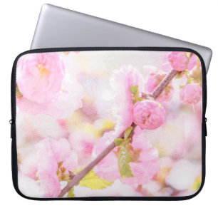 Roze sakura bloemen - Japanse kersbloesem Laptop Sleeve