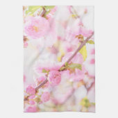 Roze sakura bloemen - Japanse kersbloesem Theedoek (Verticaal)