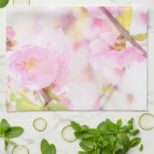 Roze sakura bloemen - Japanse kersbloesem Theedoek (Gevouwen)