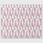 Roze sakura bloemen naadloos patroon cadeaupapier (Vlak)