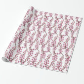 Roze sakura bloemen naadloos patroon cadeaupapier (Uitgerold)