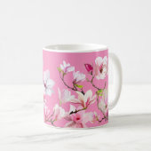 Roze Sakura Bloemen Ontwerp  Koffiemok (Voorkant rechts)