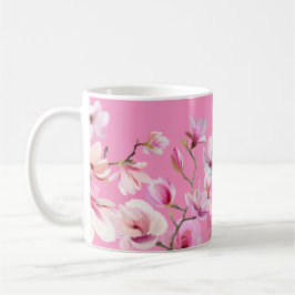 Roze Sakura Bloemen Ontwerp  Koffiemok