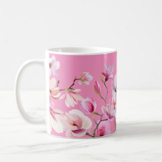 Roze Sakura Bloemen Ontwerp  Koffiemok