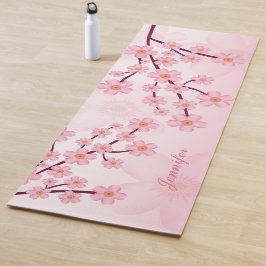 Roze Sakura Bloesem Bloem Boom Takken Yogamat