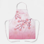 Roze Sakura Bloesem Bloemige Takken & Aangepaste N Schort (Voorkant)