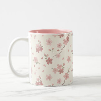 Roze Sakura Bloesem Twee-Tons Mok
