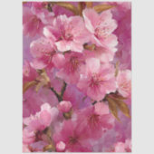 Roze Sakura Blossom Decoupage Tissuepapier (Voorkant)