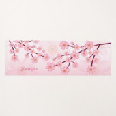 Roze Sakura Blossom Flower Tree Branches Yogamat (Voorkant (horizontaal))