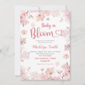 Roze Sakura Cherry Blossom Baby in Bloom Kaart (Voorkant)