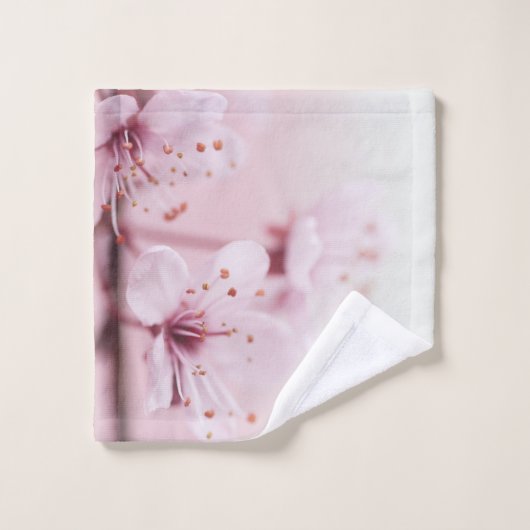 Roze Sakura Flower Bad Handdoek (Wasdoekje)