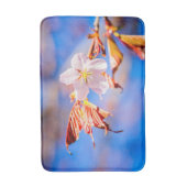 Roze Sakura Flower Blue Sky Badmat (Voorkant Verticaal)