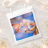 Roze Sakura Flower Blue Sky Bedankzakje (Geknipt)