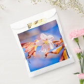 Roze Sakura Flower Blue Sky Bedankzakje (Gezegeld)