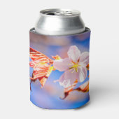 Roze Sakura Flower Blue Sky Blikjeskoeler (Blikje Voorkant)