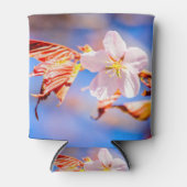 Roze Sakura Flower Blue Sky Blikjeskoeler (Voorkant)