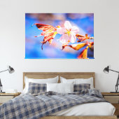 Roze Sakura Flower Blue Sky Canvas Afdruk (Insitu (Slaapkamer))