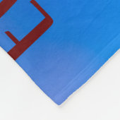 Roze Sakura Flower Blue Sky Fleece Deken (Hoek)